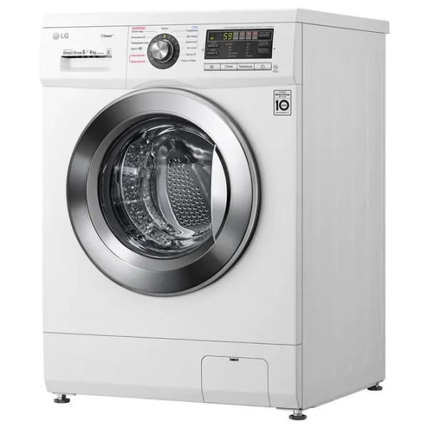 Mașină de spălat cu uscător LG F1496ADS3 Direct Drive/Steam/6 Motion DD/8 kg/White photo 3