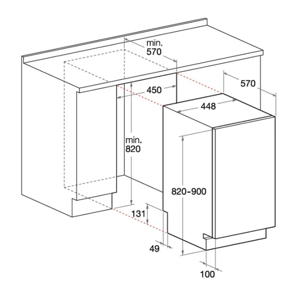Mașină de spălat vase Hotpoint-Ariston LSTB 6B019 EU Îngustă/ Silver photo 2