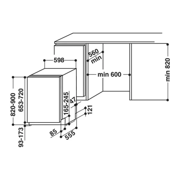Посудомоечная машина Hotpoint-Ariston HIO 3O32 WC Полногабаритная/ Белый photo 2