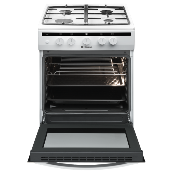Aragaz Hansa FCGW51050 Pe gaz/ White/ Black photo 3