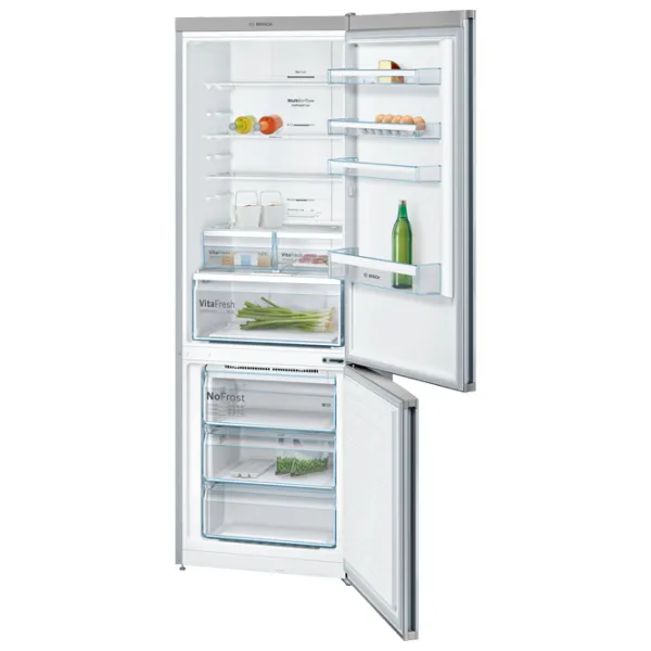 Frigider Bosch KGN49XI30U cu congelator jos 435 l / 203 cm / Silver photo 2