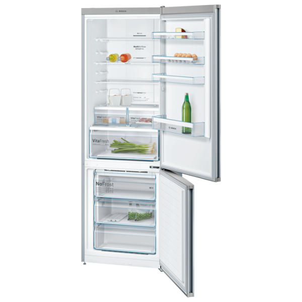 Frigider Bosch KGN49XI30U cu congelator jos 435 l / 203 cm / Silver photo 2