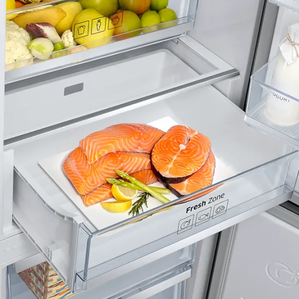 Frigider Samsung RB41J7851SR cu congelator jos 410 l / 201.7 cm / Inox photo 6 Frigider Samsung RB41J7851SR cu congelator jos 410 l / 201.7 cm / Inox photo 6