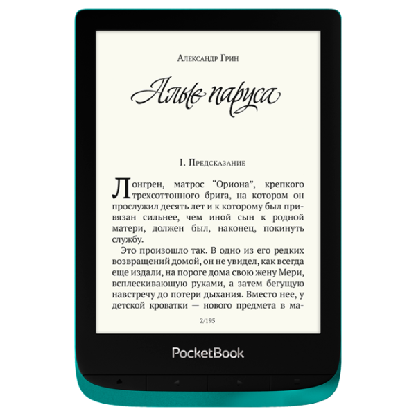 eReaders Pocketbook 627 Touch Lux 4 6"/ E-Ink Carta/ 8 ГБ/ Синий photo 4