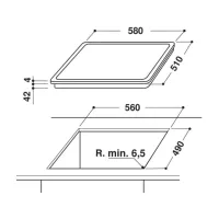 Plită Whirlpool AKT 8600 BA Electrică/ Gray Black photo 2