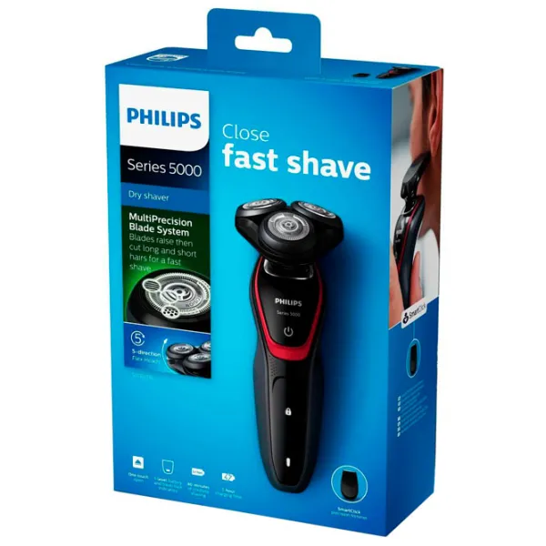 Aparat de ras electric Philips S5130/06 Black Red  photo 5