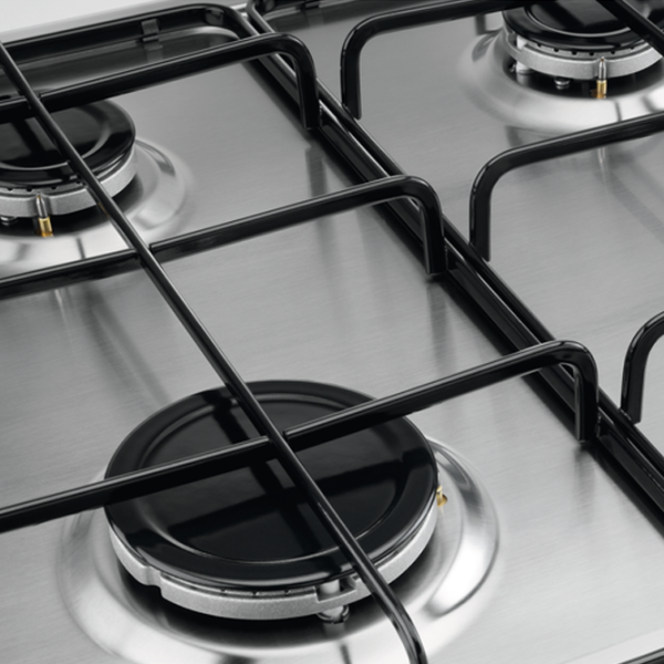 Plită încorporabilă pe gaz Zanussi ZGH62414XA Inox/ Inox photo 3