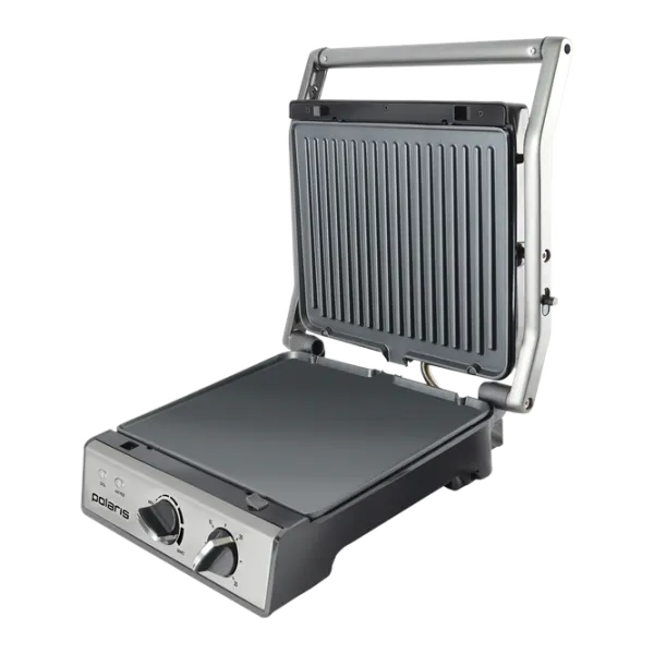 Grill electric Polaris PGP0903 Închis (cu două părți)/ 2000 W/ Inox Silver photo 3