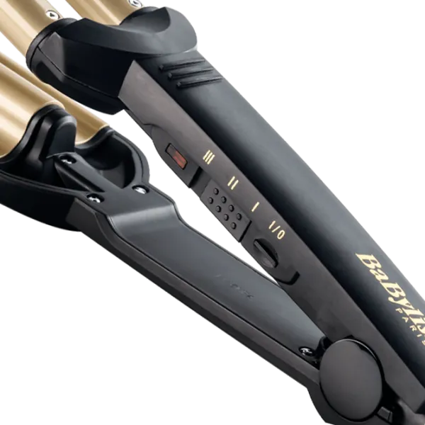 Ondulator de păr Babyliss C260 Gofre/ Gold Black photo 3