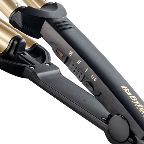 Ondulator de păr Babyliss C260 Gofre/ Gold Black photo 3