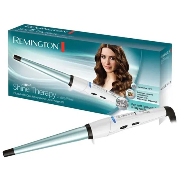 Ondulator de păr Remington Ci53W Conică/ Blue White photo 3