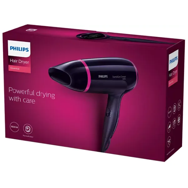 Фен Philips BHD002/00 1600 Вт / Черный photo 6