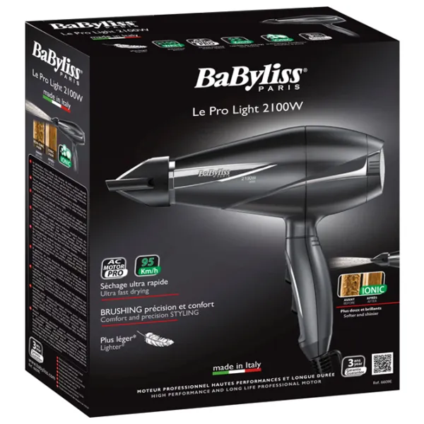 Фен Babyliss 6609E 2100 Вт / Черный photo 6