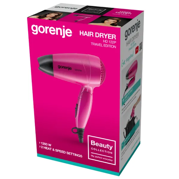 Uscător de păr Gorenje HD122P 1200 W / Pink photo 4
