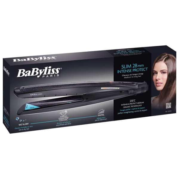 Placă de îndreptat părul Babyliss ST327E Glitter Black photo 5