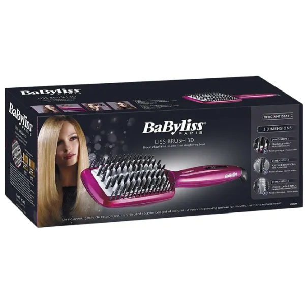 Perie pentru îndreptarea părului Babyliss HSB100E 45 W/ White Purple photo 3