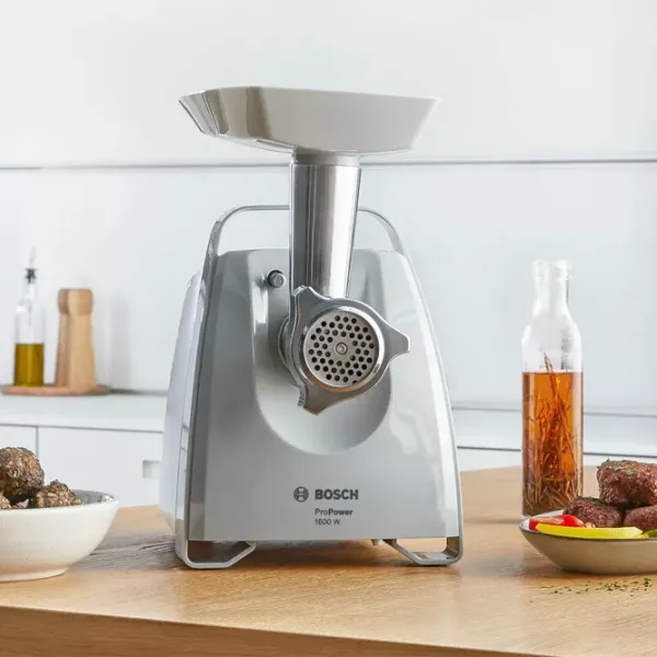 Mașină de tocat carne Bosch MFW45020 1600 W/ 2.7 kg/ min/ White photo 7