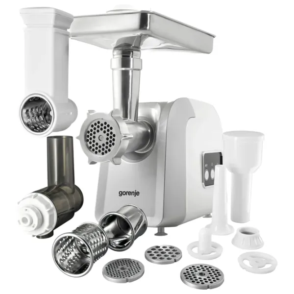 Мясорубка Gorenje MG2500SJW 2500 Вт/ 2.4 кг/ мин/ Серебристый photo 2