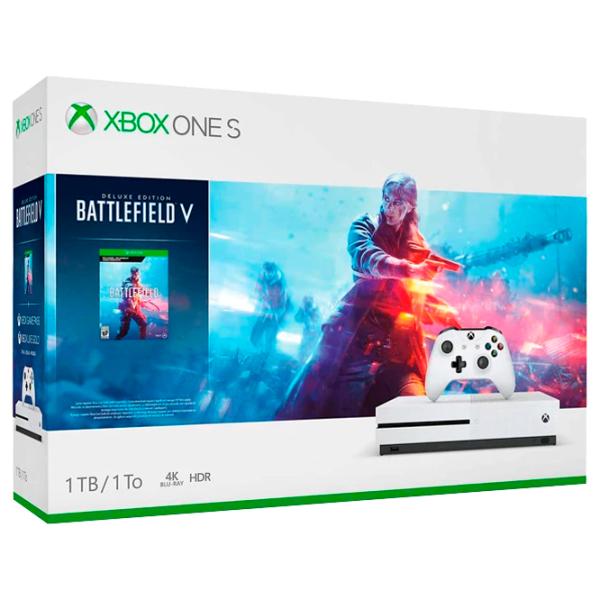Microsoft Xbox One S + Battlefield V  / White photo 15