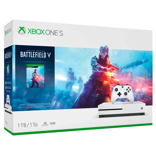 Microsoft Xbox One S + Battlefield V  / White photo 16