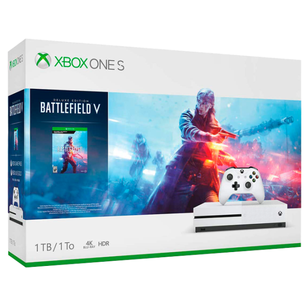 Microsoft Xbox One S + Battlefield V  / White photo 16