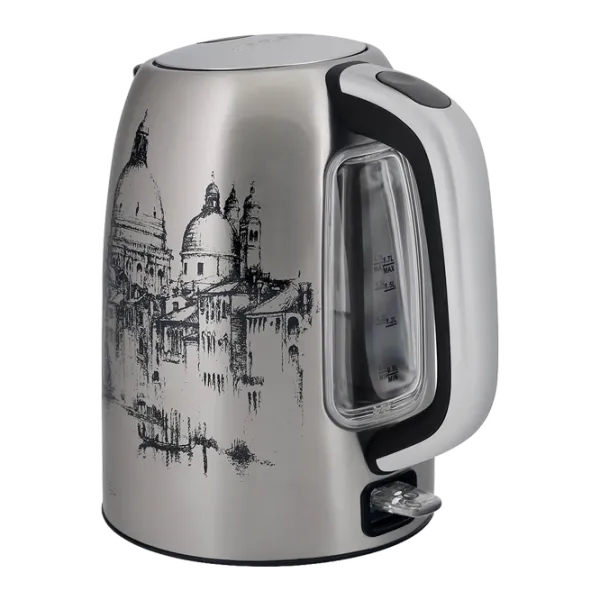 Ceainic Electric Polaris PWK 1763CA Italy 1.7 l/ Ascuns spirală/ Inox Silver photo 3