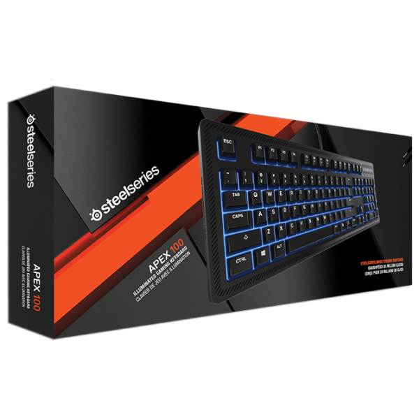Tastatură Steelseries APEX 100 US Cu fir/ Black photo 5