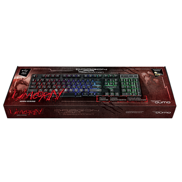 Tastatură Qumo Unicorn K01 Cu fir / Black photo 3