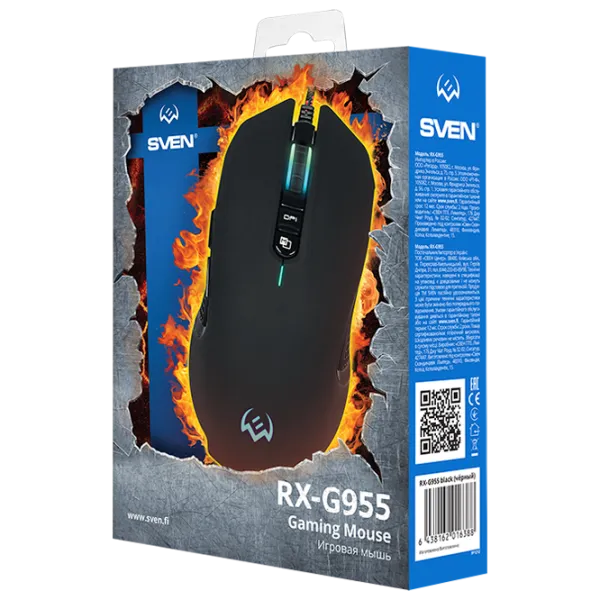Мышь Sven RX-G955 USB/ Черный photo 6 Мышь Sven RX-G955 USB/ Черный photo 6