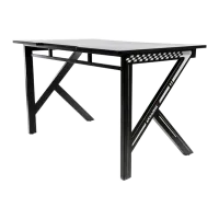 Masă gaming AKRACING Anvil Black White photo 3