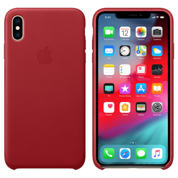 Husă pentru smartphone Apple iPhone XS Max Apple/ Back/ Piele/ PRODUCT Red photo 3 Husă pentru smartphone Apple iPhone XS Max Apple/ Back/ Piele/ PRODUCT Red photo 3