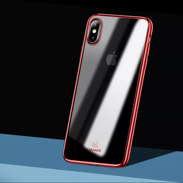 Husă pentru smartphone Apple iPhone XS USAMS/ Back/ TPU/ Transparent Red photo 2 Husă pentru smartphone Apple iPhone XS USAMS/ Back/ TPU/ Transparent Red photo 2