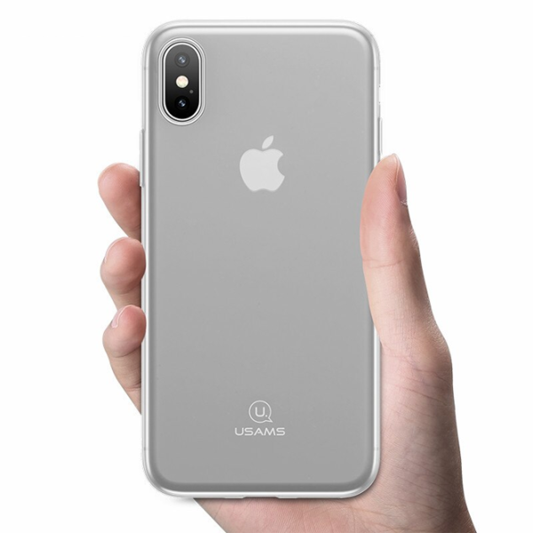 Husă pentru smartphone Apple iPhone X USAMS/ Back/ TPU/ Transparent White photo 2