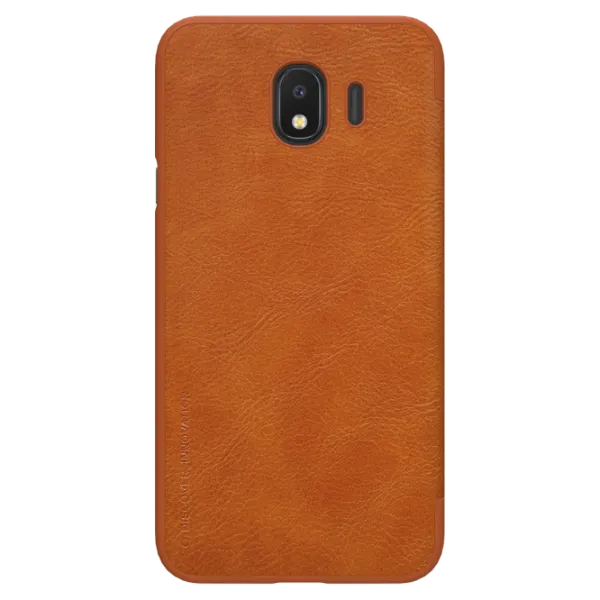 Husa Samsung Galaxy J4 (2018) Nillkin Flip Cover/ Leather/ Gold photo 2
