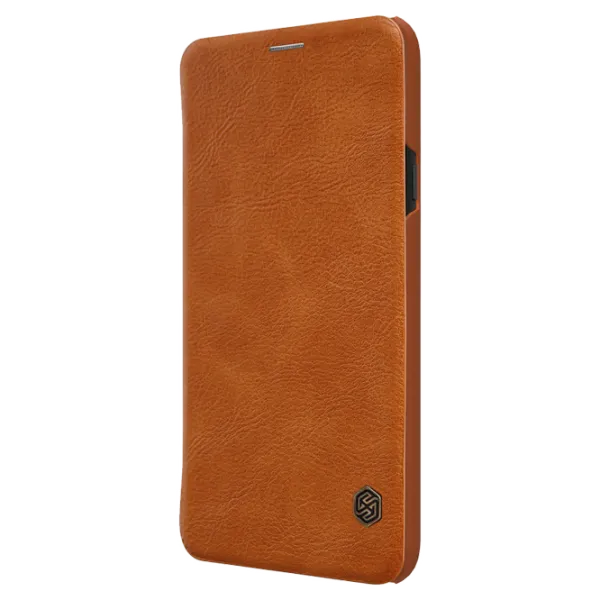 Husa Samsung Galaxy J4 (2018) Nillkin Flip Cover/ Leather/ Gold photo 3