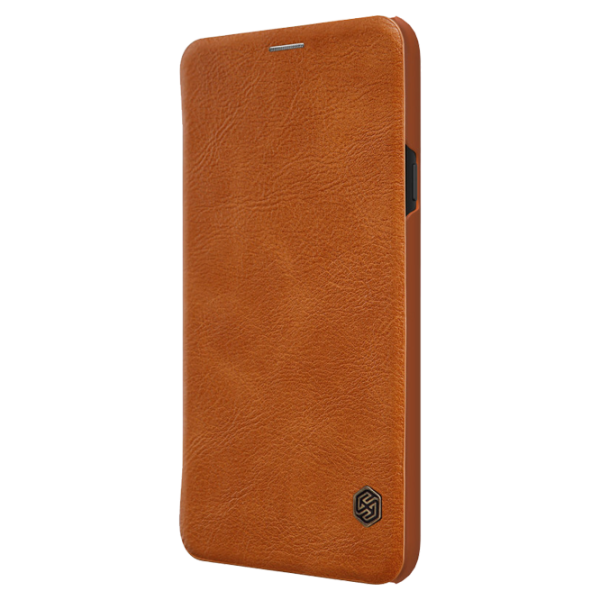 Husa Samsung Galaxy J4 (2018) Nillkin Flip Cover/ Leather/ Gold photo 3