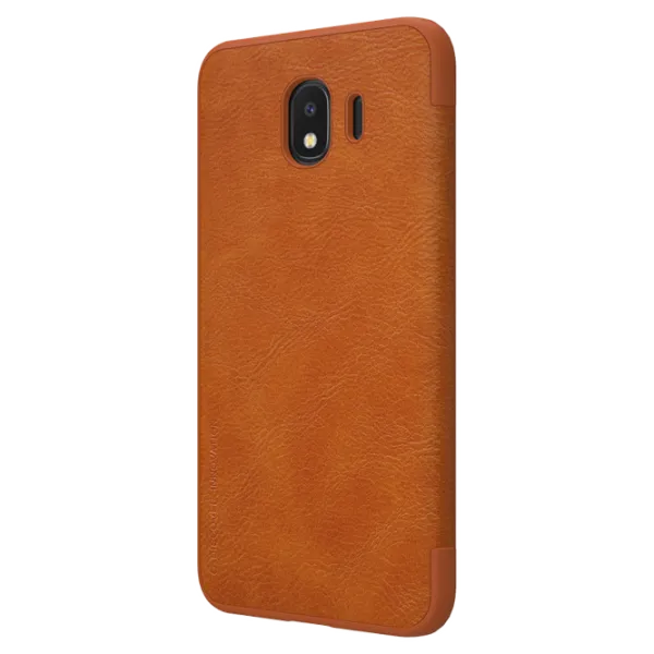 Husa Samsung Galaxy J4 (2018) Nillkin Flip Cover/ Leather/ Gold photo 4