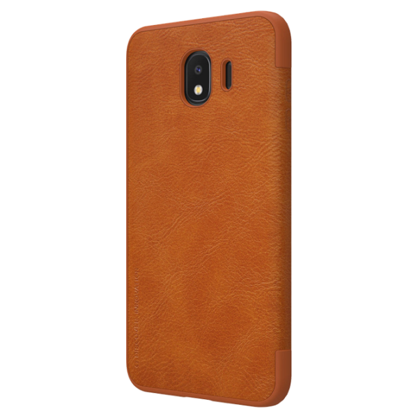 Husa Samsung Galaxy J4 (2018) Nillkin Flip Cover/ Leather/ Gold photo 4