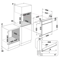 Cuptor încorporabil Whirlpool AKP 786 NB 2500 W/ Black photo 6