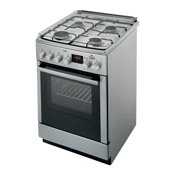 Aragaz AEG CKB56400BX Pe gaz/ Inox/ Black photo 4
