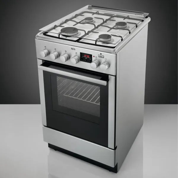 Aragaz AEG CKB56400BX Pe gaz/ Inox/ Black photo 8