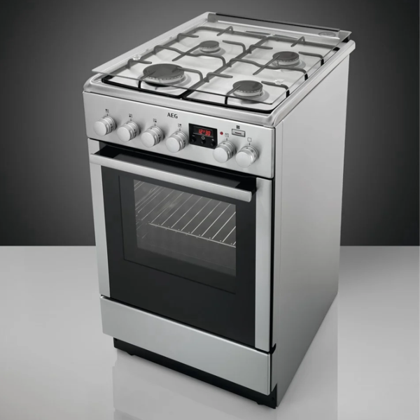 Aragaz AEG CKB56400BX Pe gaz/ Inox/ Black photo 8