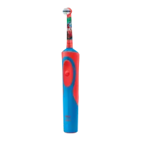 Periuta de dinti electrica Braun D12.513 Kids Cars Pentru copii/ 2D/ Red Blue photo 2