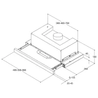 Hotă Whirlpool AKR 5390/1 IX Telescopică/ Inox/ Gray photo 5