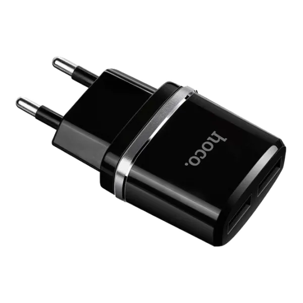 Зарядное устройство Hoco C12 Type-C Проводной/ 2.4 A/ Черный photo 2