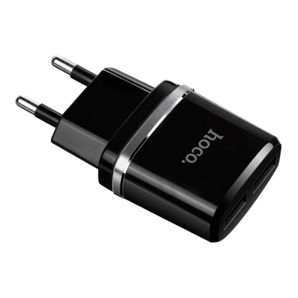 Зарядное устройство Hoco C12 Type-C Проводной/ 2.4 A/ Черный photo 2