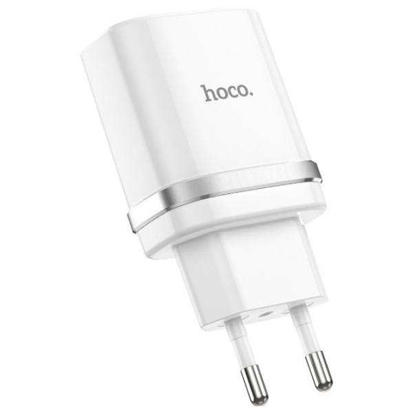 Încărcător de rețea Hoco C12 Type-C White photo 2