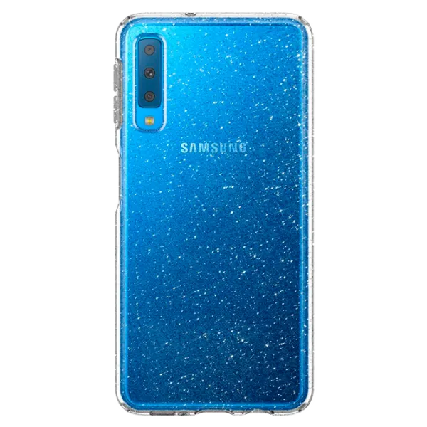 Husa Samsung Galaxy A7 (2018) Cover X Back/ TPU/ Sparkle Transparent photo 2