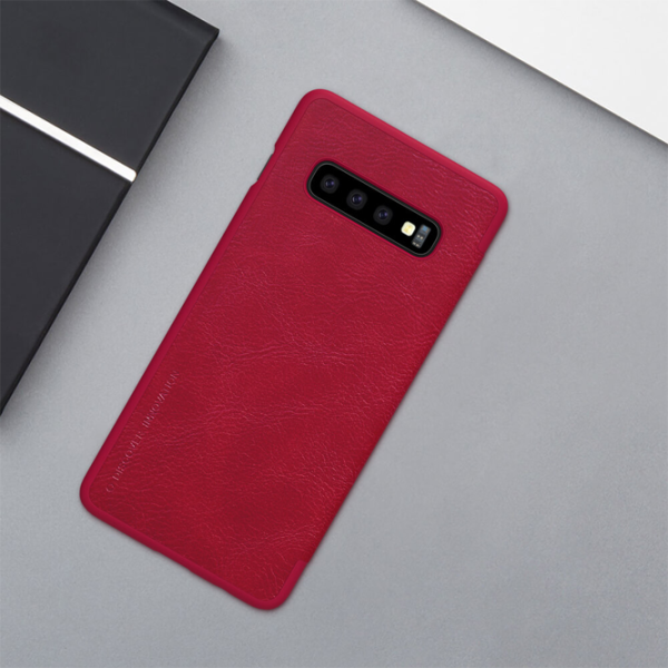 Чехол для смартфона Samsung Galaxy S10 Nillkin/ Flip Cover/ Кожа/ Красный photo 4