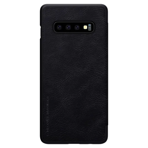 Husa Samsung Galaxy S10+ Nillkin Flip Cover/ Leather/ Black photo 2